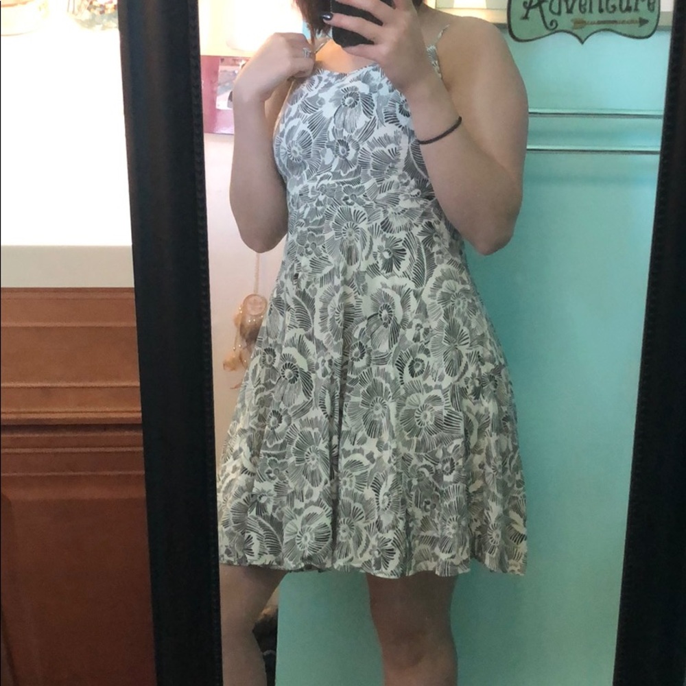 Patterned skater dress